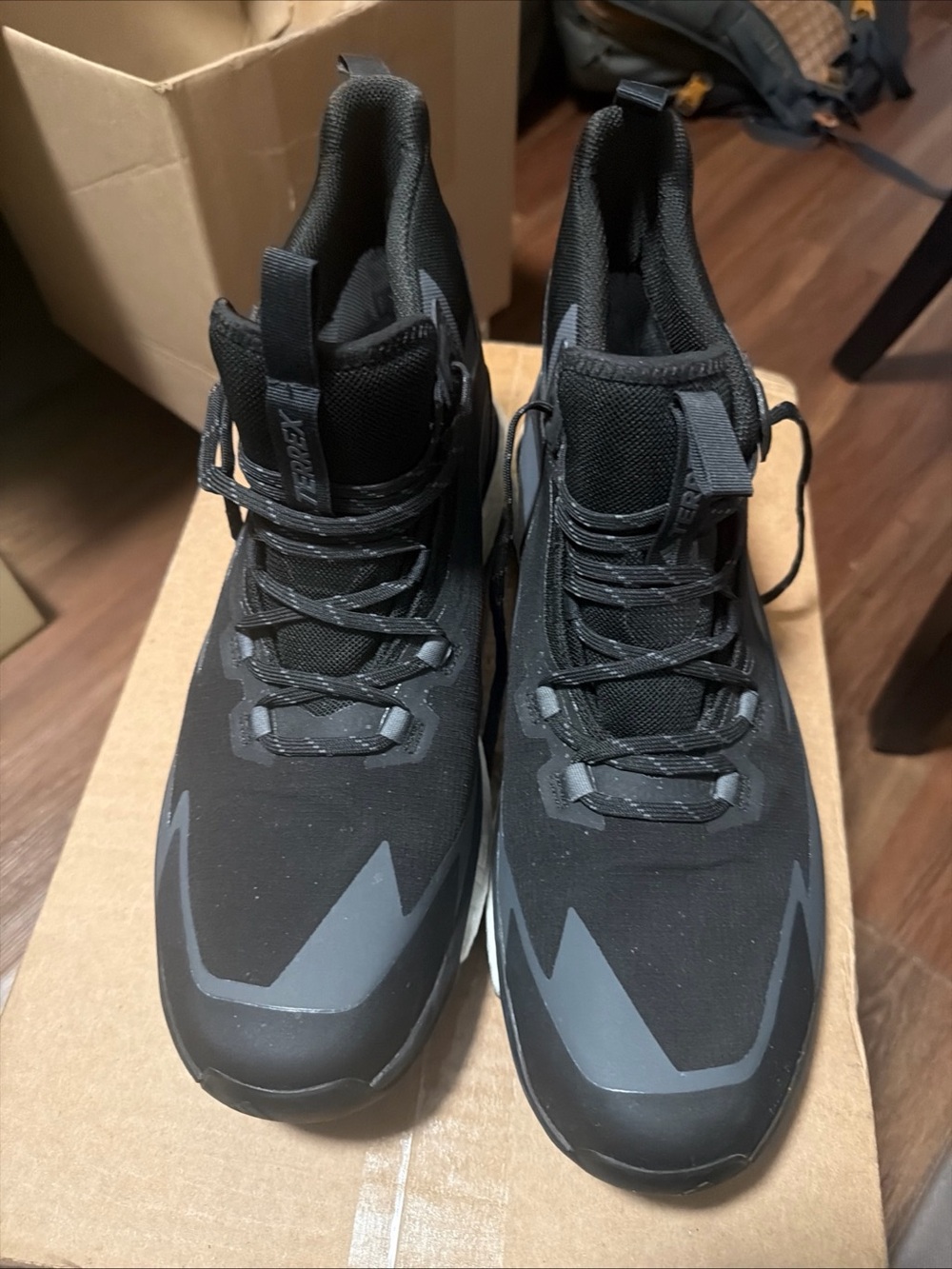 Adidas Terrex Free Hiker 2 GORE-TEX Black Hiking Shoes HP7492 Size 14 Men
